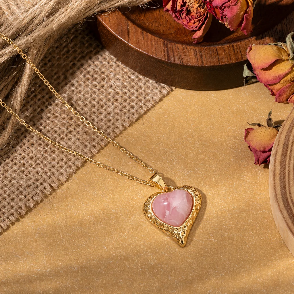 2 Stück Retro Edelstahl Emaille Liebesherz-Anhänger DIY Ohrringe Anhänger Halskette für Schmuckherstellung Armbänder Zubehör Bastelbedarf – Detail 5