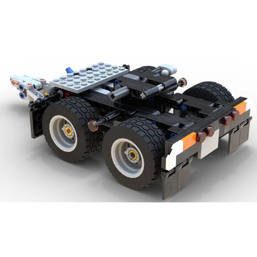 MOC-25519 Canverter Dolly Far 42078 Mack Anthem  2-axles Self-aligning Mode) Building Block Model Spliced Toy Puzzle Kids Gift