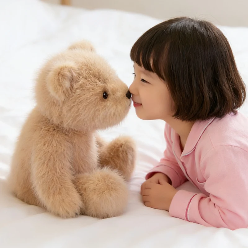 5 Colors Goodnight Bear Plush Doll 45/50cm Cute Long Haired Bear Series Plush Doll Cute Animal Doll Gift for Boys and Girls