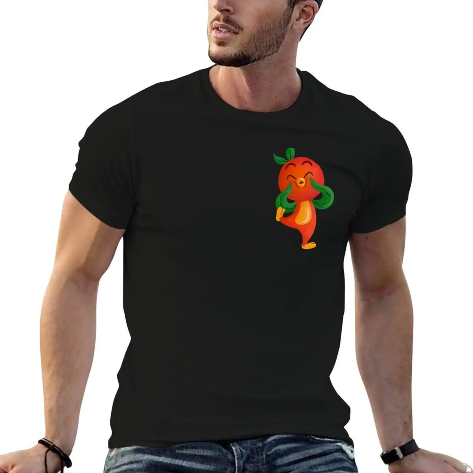 lil orange bird T-Shirt cotton t shirt pack t shirt man plain man t shirts graphic T-shirt