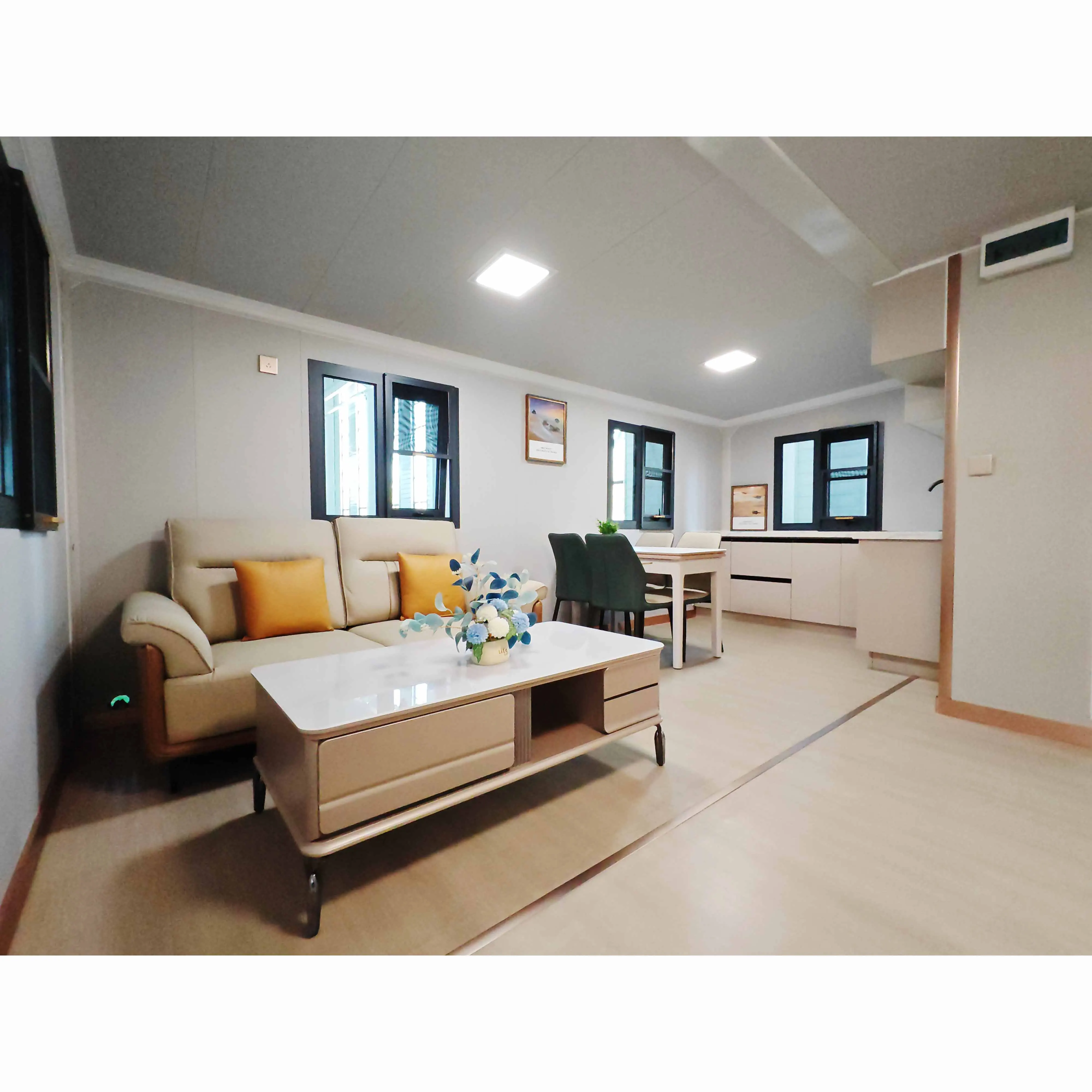 Portable Modern Steel Container Houses Double Wing Folding Design With Free Expansion For Hotels And Shops