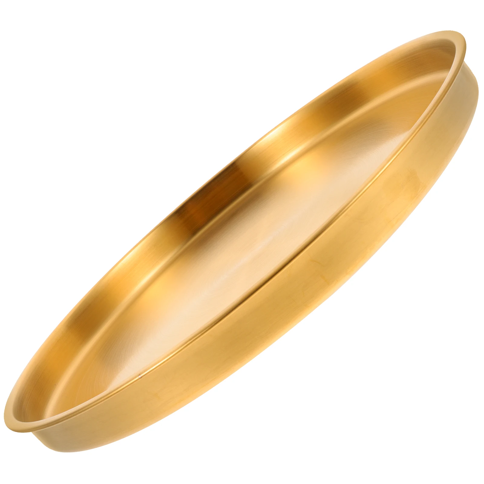 

Stainless Steel Tray Flat Bottom Storage Jewelry Dish Home Metal Key Earrings Holder Serving Plate