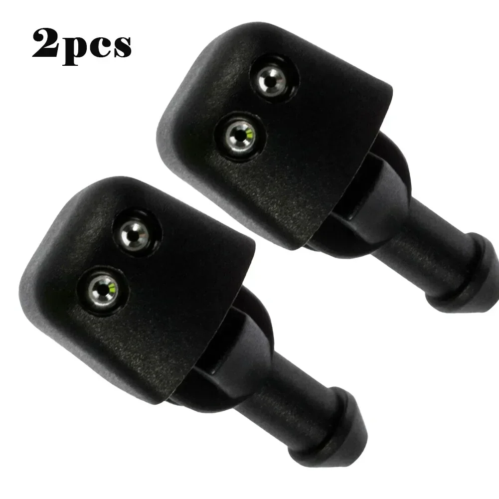 2Pcs Windshield-Washer Fluid Spray Jet Nozzle For Ford For Transit MK7 MK8 2000-2014 4132664 Black Car Accessories Tools