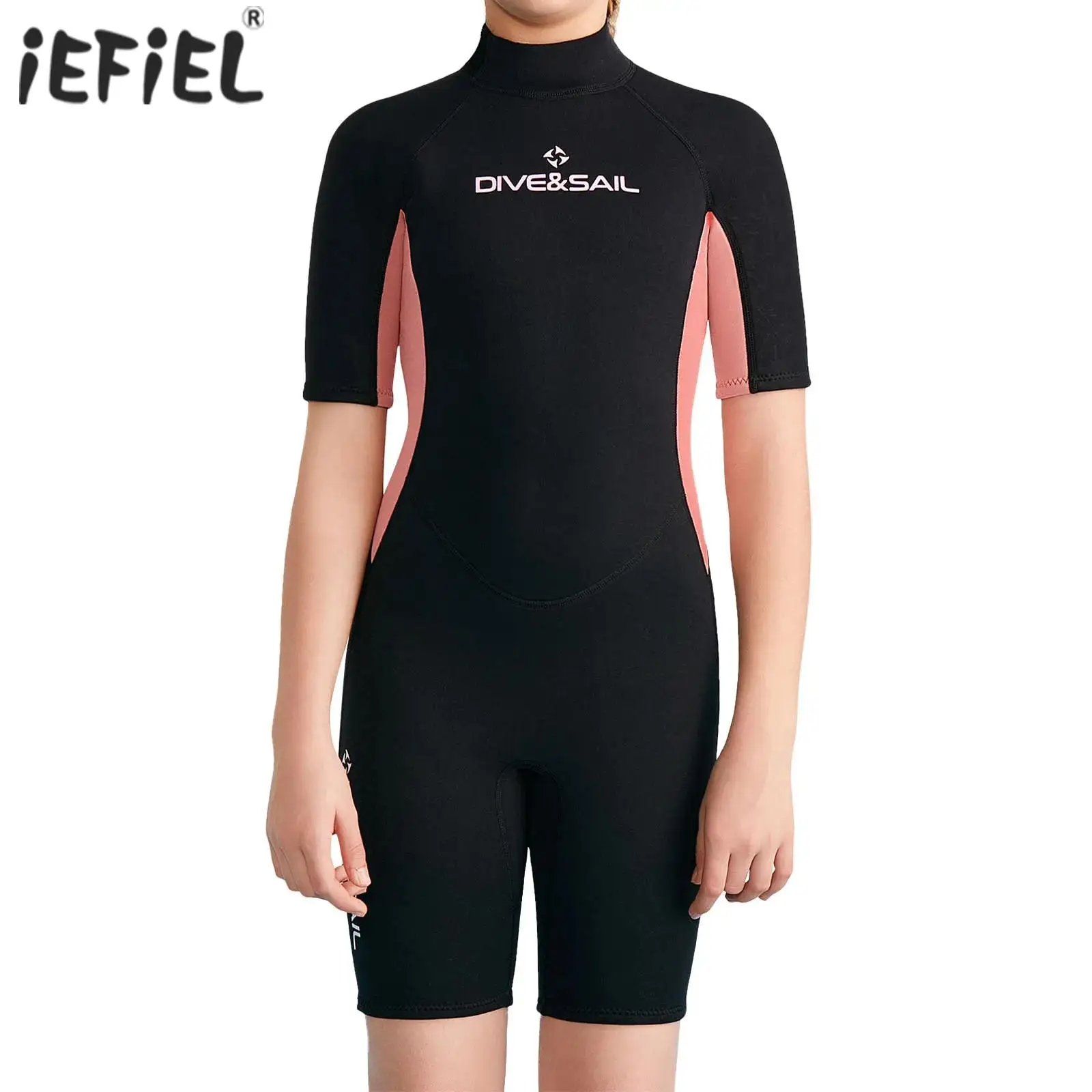 

Kids Girls 2.5mm Neoprene Swimming Wet Suit Thermal Swimsuit Jumpsuit Bodysuit Wetsuit for Swimming Surfing Diving Snorkeling