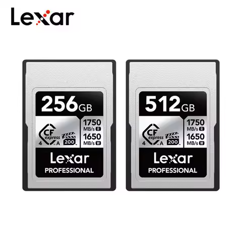 Original Lexar Professional CFexpress Type A Card 256GB 512GB VPG 200 CFe A Card Flash Storage Card For Sony A7M4/FX30 8k Camera