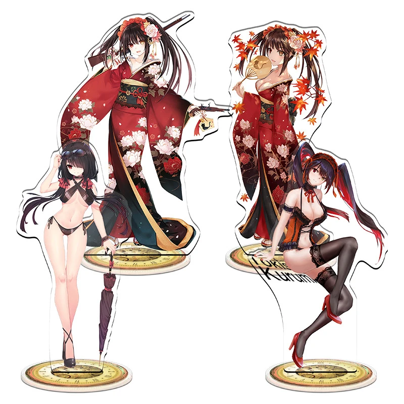 DATE A LIVE Anime Love Battle Stand adorno de escritorio personaje Itsuka Shido Takamiya Shinji Yatogami Tohka Yatogami Tenka modelo