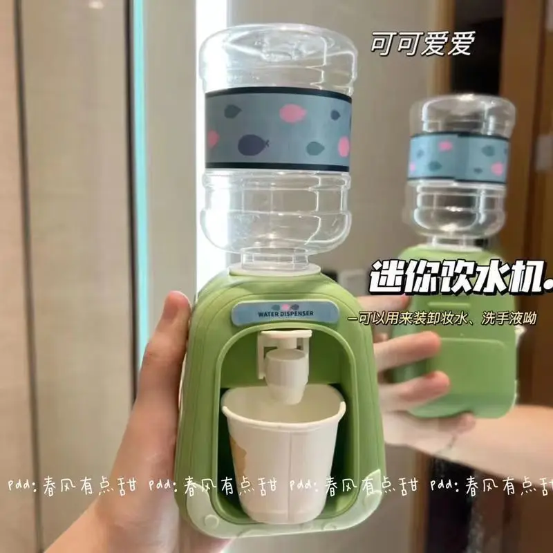 Kids Play House Mini Simulation Water Dispenser Device Toys Fun Kitchen Supplies Can Drink Water Dispenser Dollhouse Accessories