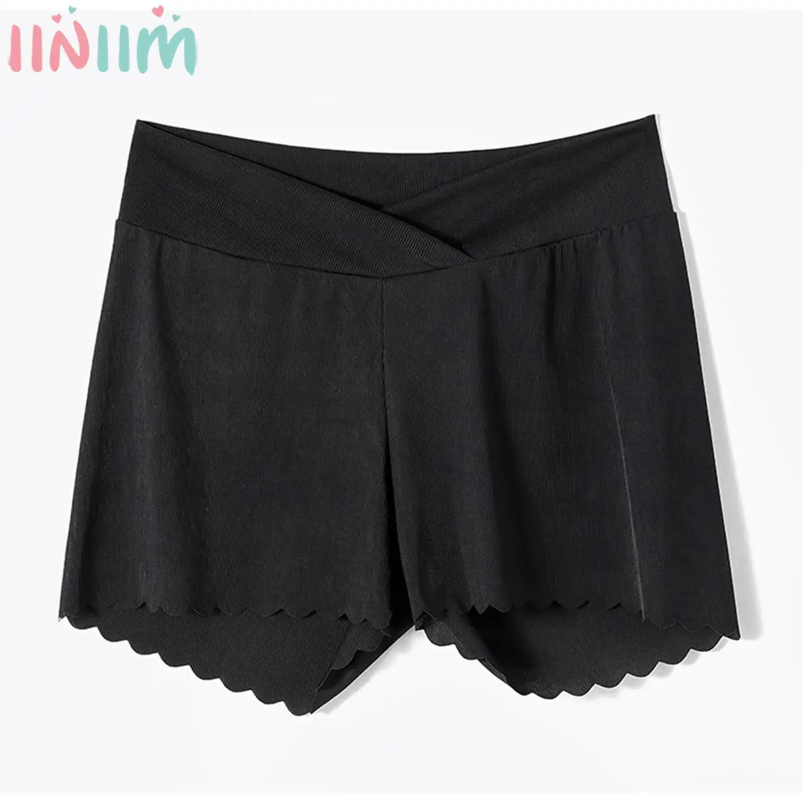 

Maternity Summer Thin Low Waist Shorts Dress Skirt Leggings Anti-emptied Safety Pants Pregnant Women Solid Color Underwear