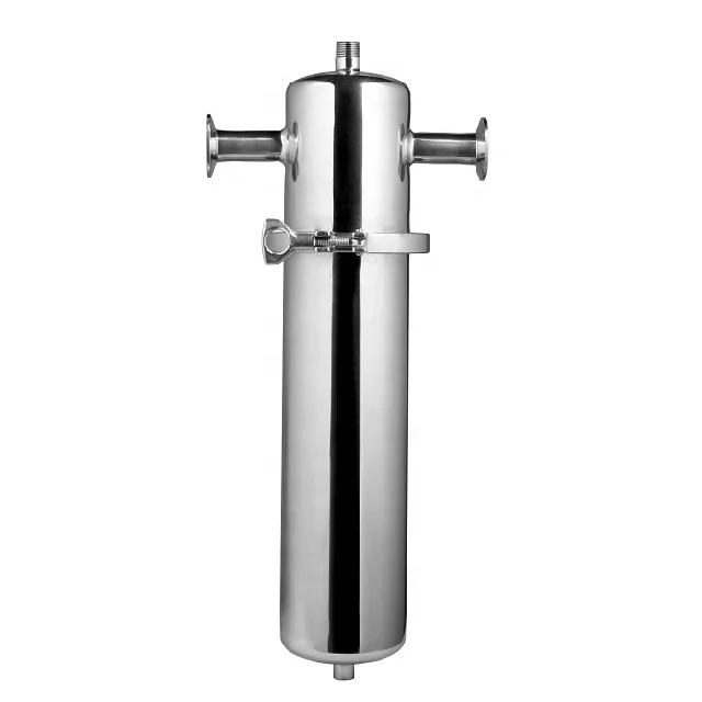 Filter CE Certificated 304/316L Stainless Steel Compressed Air Filter Housing 0.2 Micron Filter for Sterilize Air