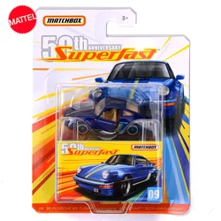 Original Mattel Matchbox Car 50th Anniversary Super Fast '80 Porsche 911 Turbo GBJ48 Vehicle Toys for Boys Collection Kids Gift