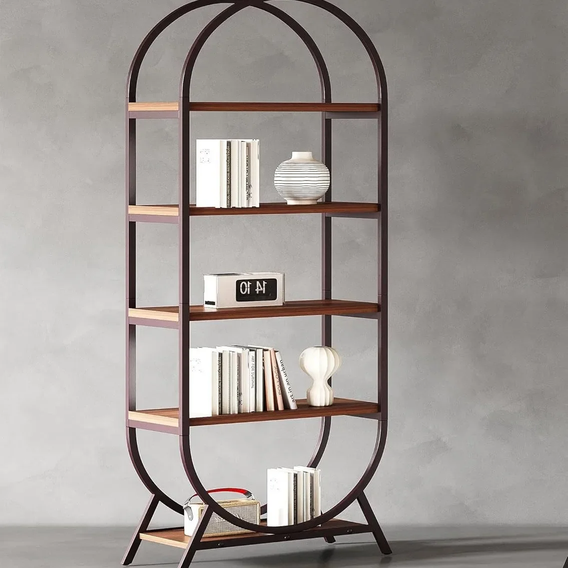 Cafe shelf Floor-to-ceiling Nordic style leisure bar Storage rack Display rack Display rack Creative simple bookshelf