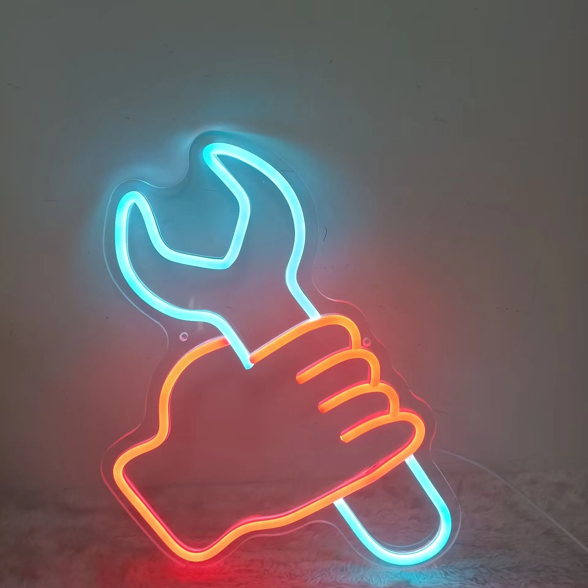 اليد وجع النيون تسجيل USB عكس الضوء LED ضوء النيون تسجيل جدار الفن الديكور ل غرفة نوم غرفة معيشة بار هدايا الحفلات #1
