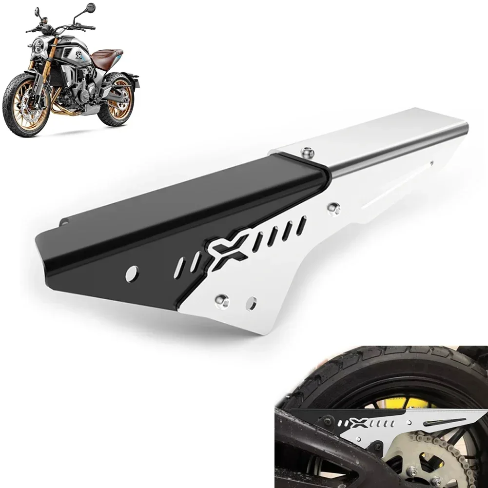 

For CFMOTO 700 CLX 700CL-X CLX700 Motorcycle CNC Chain Cover Rear Chain Belt Guard Modified Parts