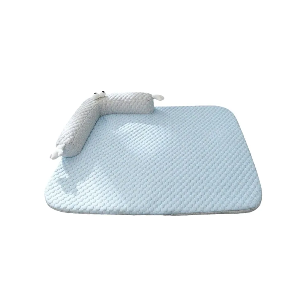 

Дышащий охлаждающий матрас-лежанка для собак, мягкий, гладкий, съемный, с противоскользящим покрытием, комфортное летнее спальное место для питомцев