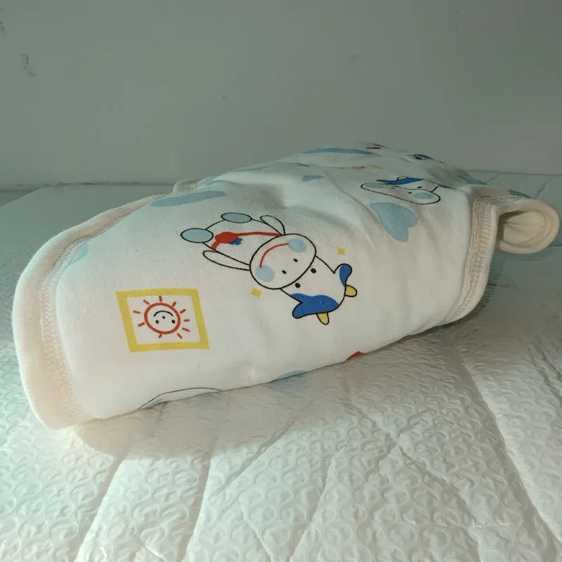 سميكة القطن الخالص ABDL الكبار لطيف الكرتون نمط مريلة سميكة البتلة المستديرة كوس DDLG لينة تغذية المرايل منشفة لعاب الأطفال ملابس التجشؤ
