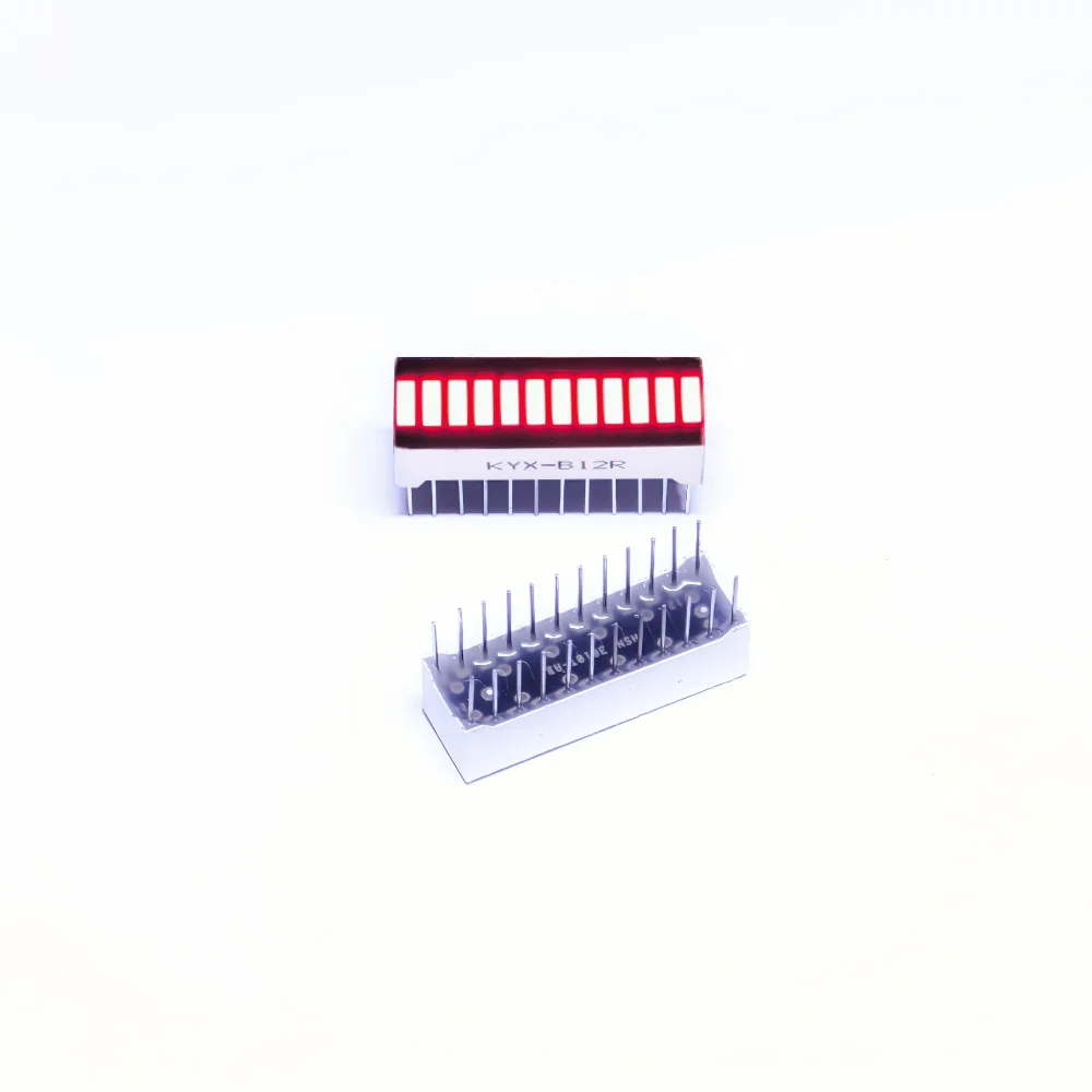 30*10*8mm Blue/Green/Red/Yellow LED Display 12 Segment Bar Graph Chart for Smart Appliances Mobile Charging Bar-Graph Module DIY
