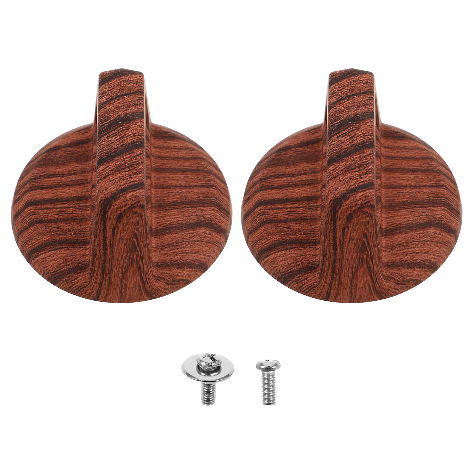 

2pcs Wood Grain Pot Lid Handle Replacement Universal Heat Resistant Knob For Kitchen Cookware Glass Saucepan Casserole Covers