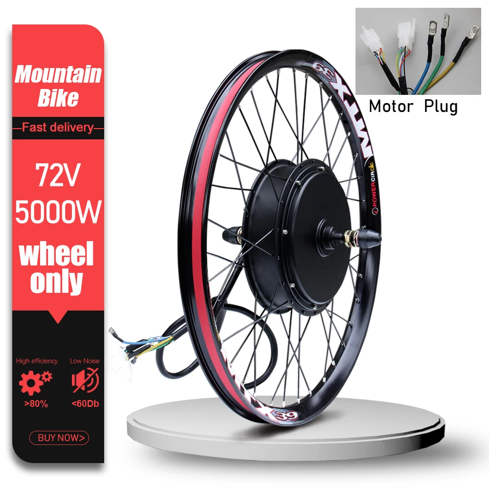 Ebike Conversie Kit 72V 5000W MTX39 Velg Achter Draaien Borstelloze Hub Motor Wiel Dropout 150mm Voor elektrische Fiets ﻿ Conversiekit