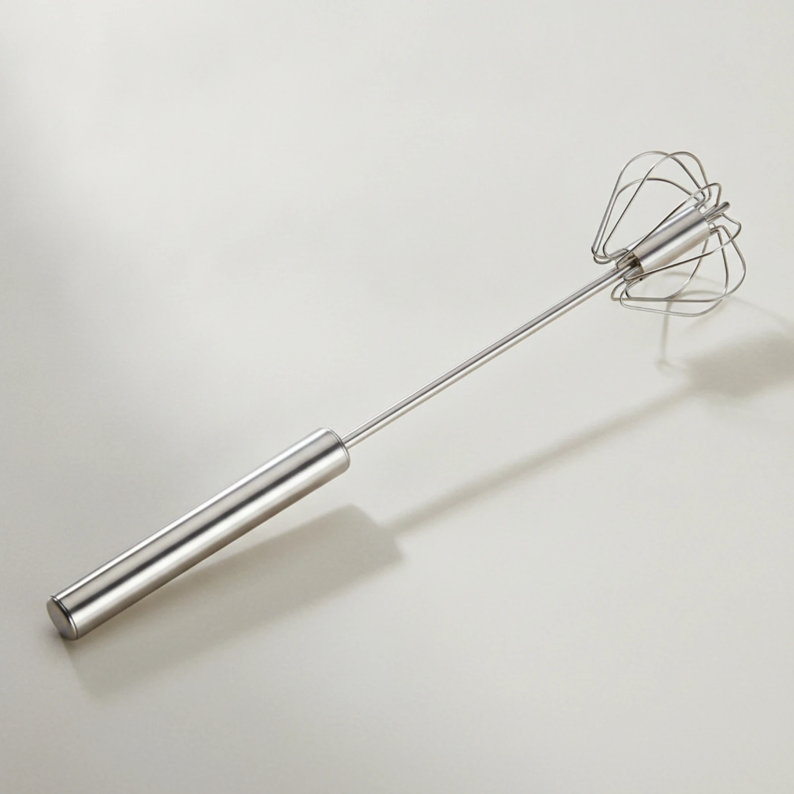 Semi-Automatic Whisk Compact Egg Whisk Manual Hand Mixer Sturdy Rust Resistant for Home Bakers, Baking