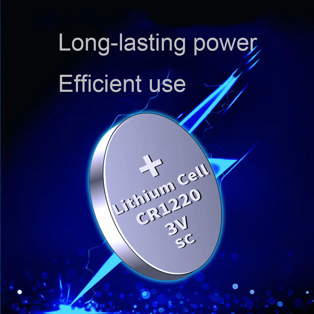 12 بطاقات/60 قطعة 3v CR1220 Lithim بطارية ليثيوم أيون DL1220 BR1220 ECR1220 LM1220 KCR1220 L04 5012LC زر عملة خلية Bateria استبدال