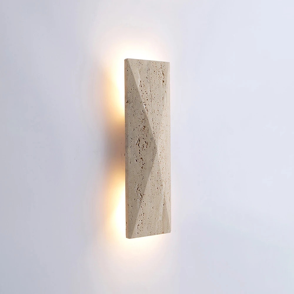

Natural Yellow Cave Stone Wall Lamp Wabi Sabi Style Bedside Wall Lamp Living Room Corridor Staircase Entrance Wall Light