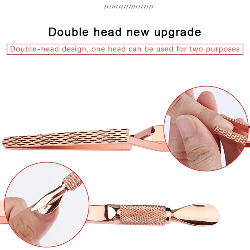 1*Double Headed Stainless Steel Nail Art Shaping Tweezers X-shaped Nail Clip Manicure Tools UV Polish Extend Nail Tips Nail Tool