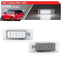 Opel/Vauxhall Corsa F 6 Hatch 2019+ Canbus 풀 화이트 SMD 후면 LED 번호 번호판 조명 자동차 자동 주차 태그 램프 2개