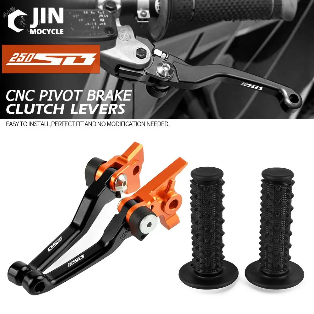 

Motocross Non-slip Hand Grips Handlebar Dirt Bike Foldable Brake Clutch Levers FOR SUZUKI 250SB 250 SB 2002 2003 2004 2005 2006