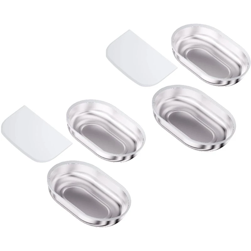 KYCOR-Dual-Pack 6Pcs Stainless Steel Bowls For RFID For Cats-Non-Smart Pet Feeder System