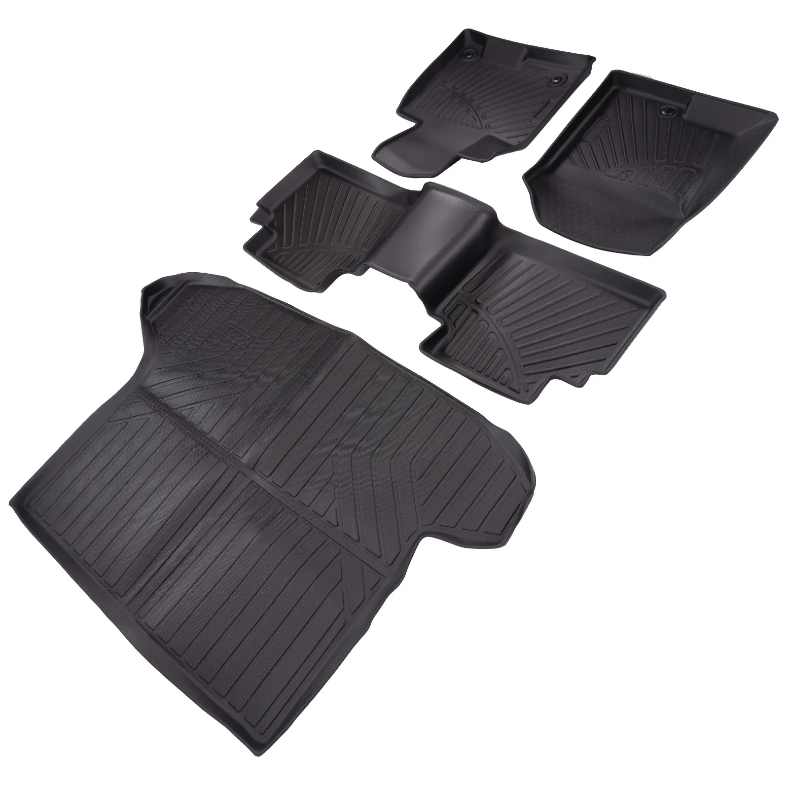 Floor Mats Cargo Trunk Liner Set For Hyundai Tucson 2022-2023 2024 Front Rear Cargo