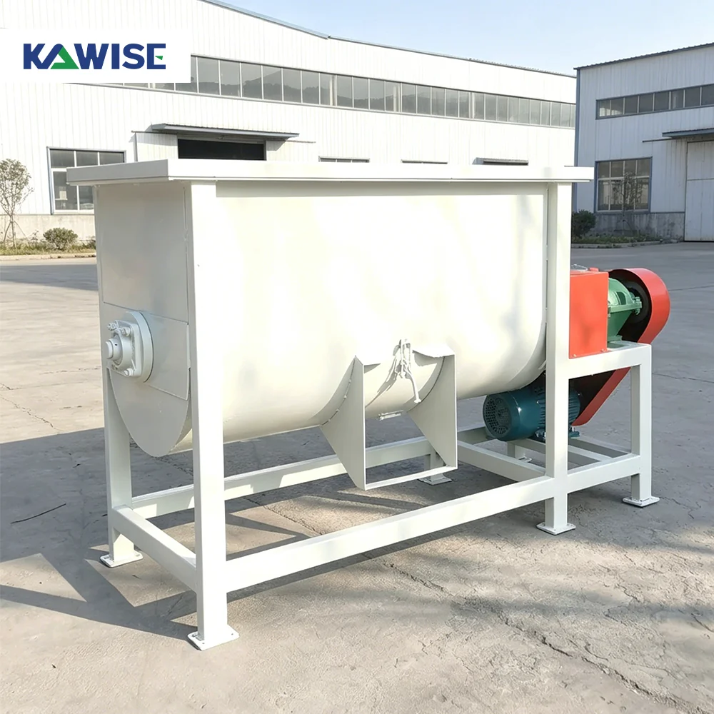 AIROW Horizontal Feed Mixer for Poultry Livestock Cattle and Pig Feed Formula Batch Processing Plants