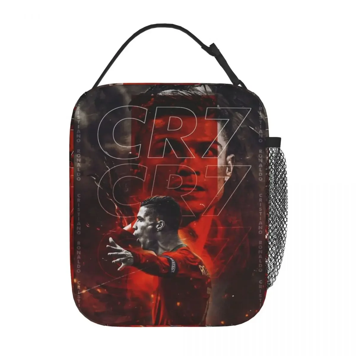 Cristiano Ronaldo Art CR7 Thermal Insulated Lunch Bag for Office Portable Food Container Bags Men Women Cooler Thermal Lunch Box