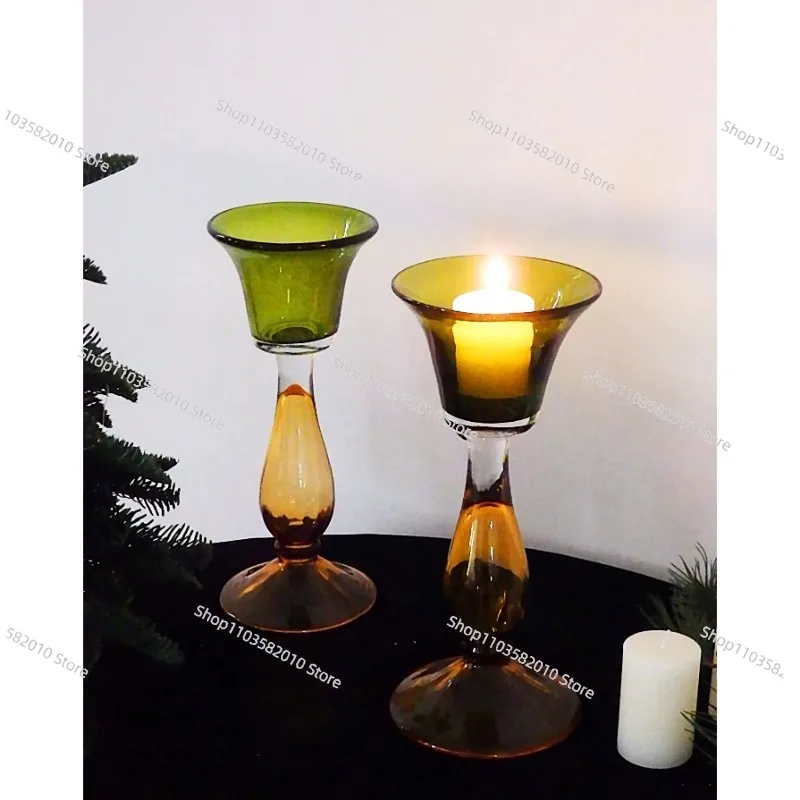 Medieval Style Niche High-End Dual Candle Holder - for B&B Candlelight Dinner & Living Room