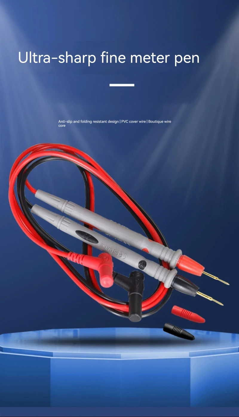 Multimeter-Messleitung, Multimeter-Prüfleitungen, 1000 V/20 A (mit speziell vergoldeter Spitze) – Detail 5