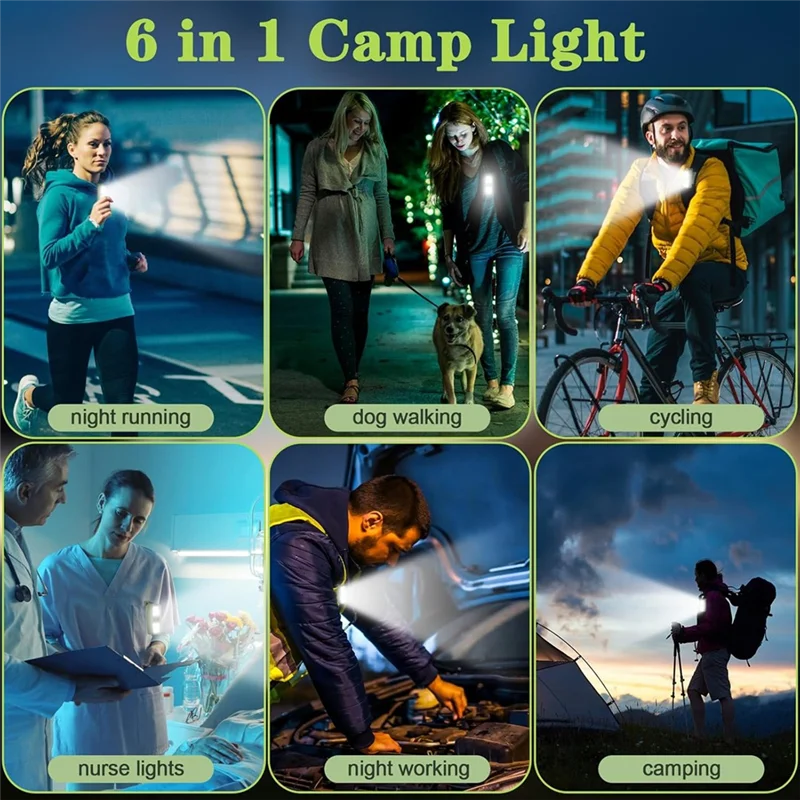 A73E-Running Clip Lights Small Rechargeable LED Flashlight, Gift For Runners, Safety Bike Lights For Dog Walking At Night