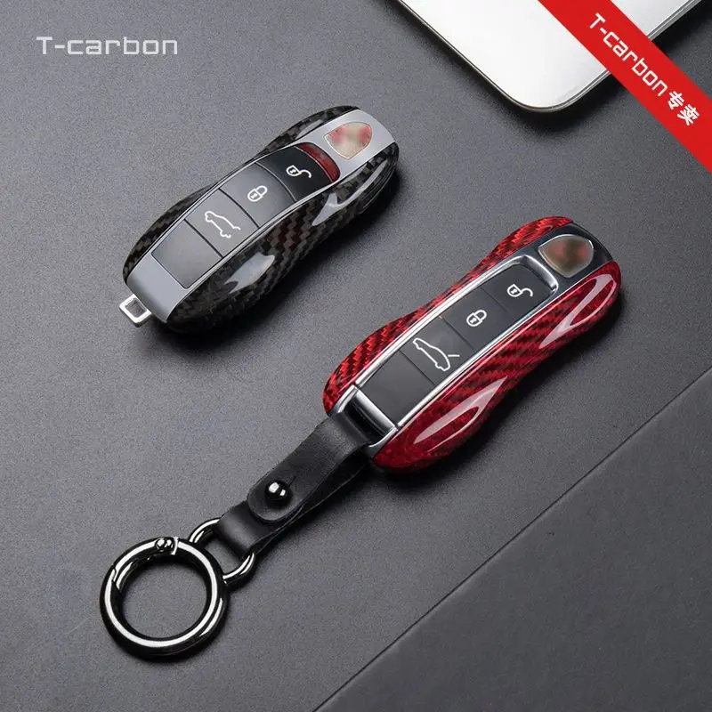 

Корпус брелока из настоящего углеродного волокна | Подходит для моделей Porsche 91-1, Panamera, Macan, Cayenne