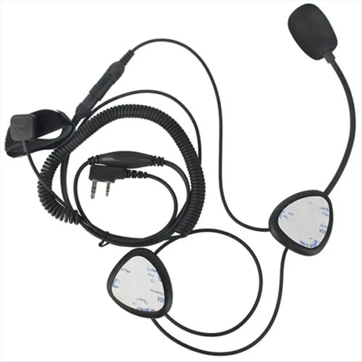 SWXF Helmet Headset 2 Pin PTT Motorcycle Headphone for for UV-200 UV-5R UV-B5 -888S Two Way Radio