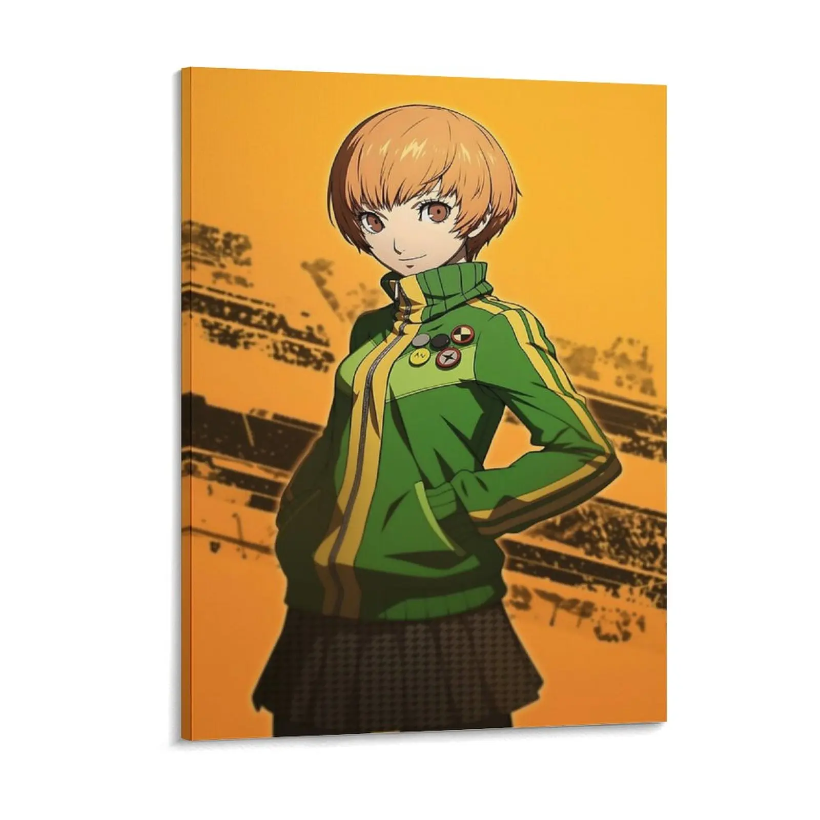 Chie Satonaka 1 Canvas Painting Cinema Garage Custom Wall Cave Garage Framed Wall Painting