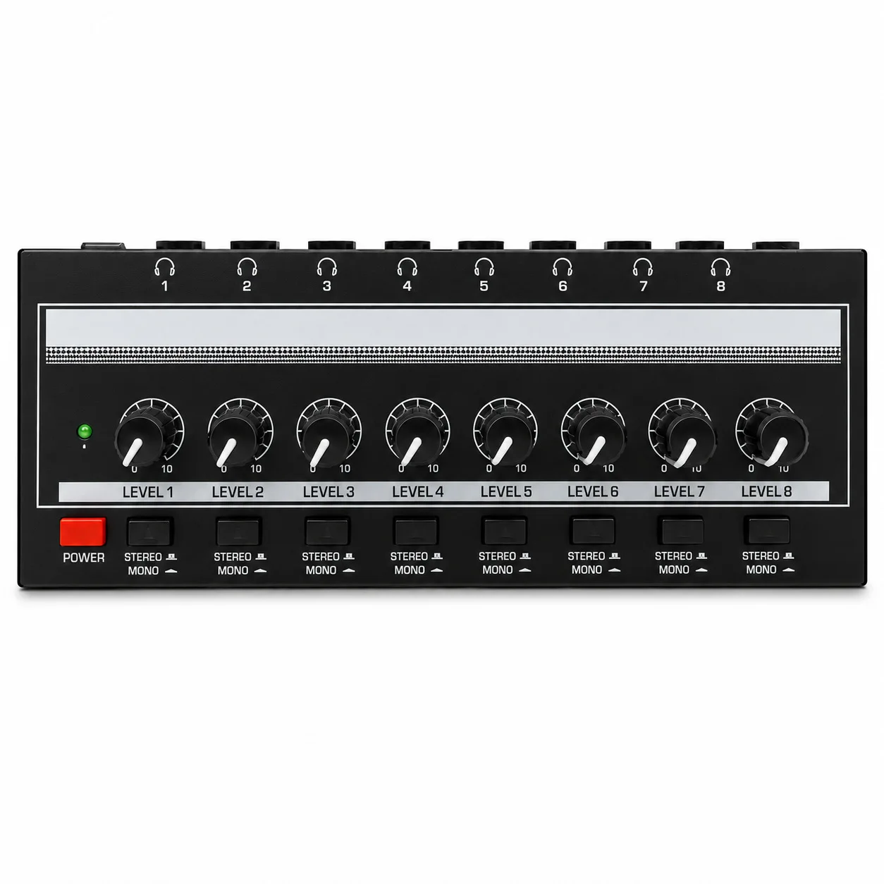 Multi-channel Stereo Headphone Amplifier, Low Noise Recording Headphone Amplifier, Ultra Compact Monitor Headphone Amplifier