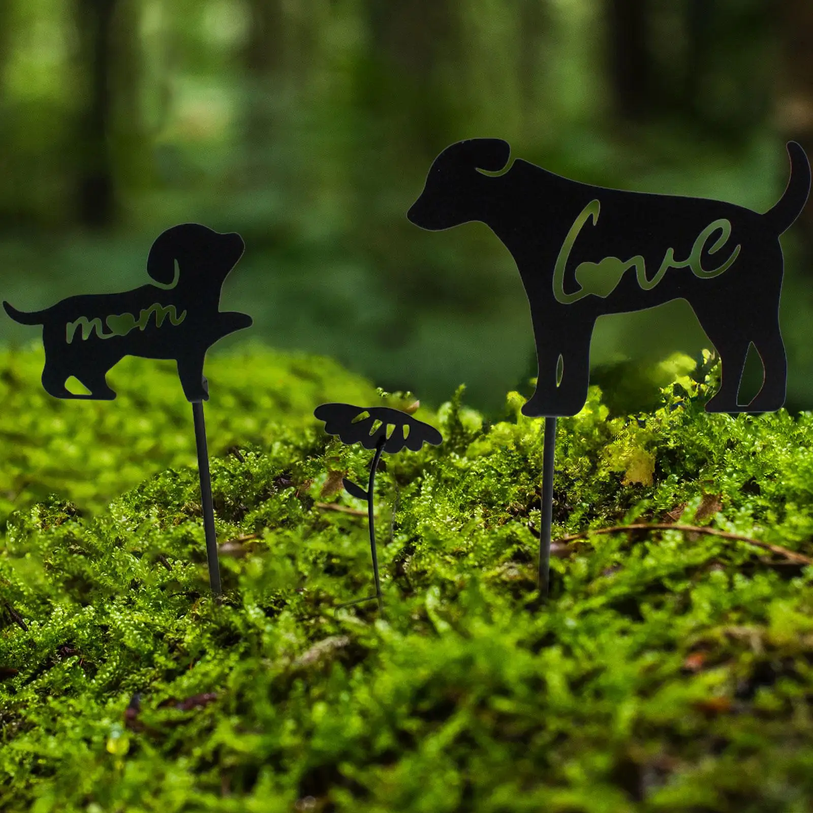 

Dog Stake Garden Decor Lawn Decorative Sign Holiday Plaque Gift Stylish Outdoor