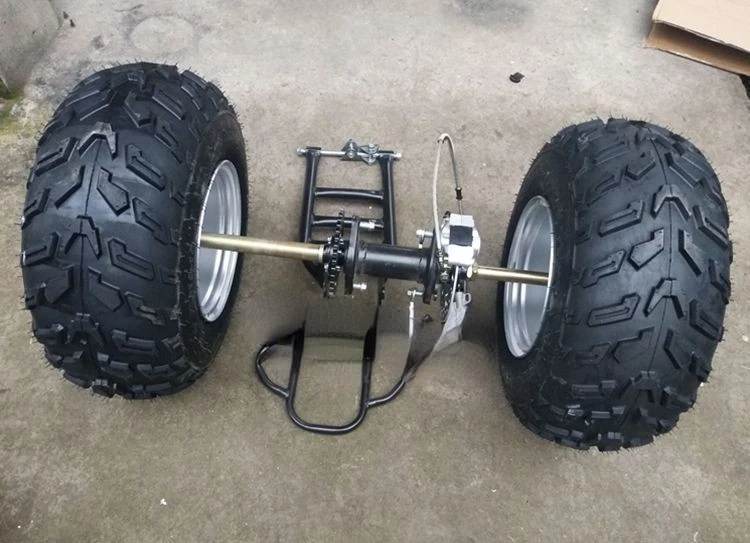 Two-wheeled motorcycle modified tricycle rear axle rear suspension rear axle with 10-inch tires