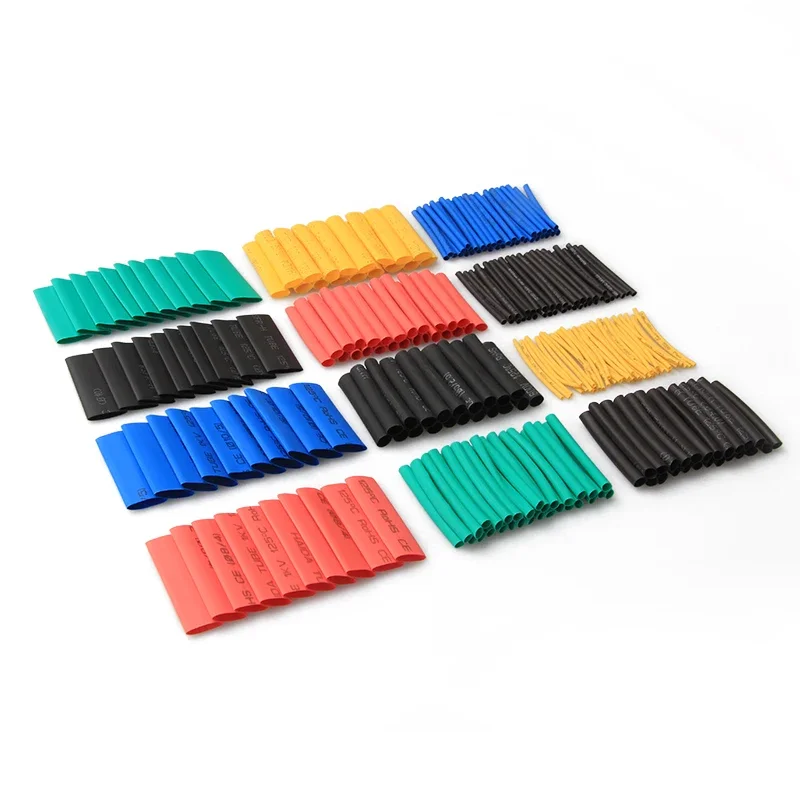 280 pezzi di tubi termorestringenti isolanti assortimento di tubi termorestringenti kit di manicotti per cavi elettronici in poliolefina