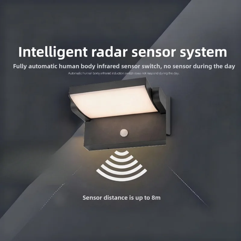 

LED Human Body Sensor Outdoor Wall Light Modern Simplicity Park Hotel Balcony Corridor Courtyard Emergency Light