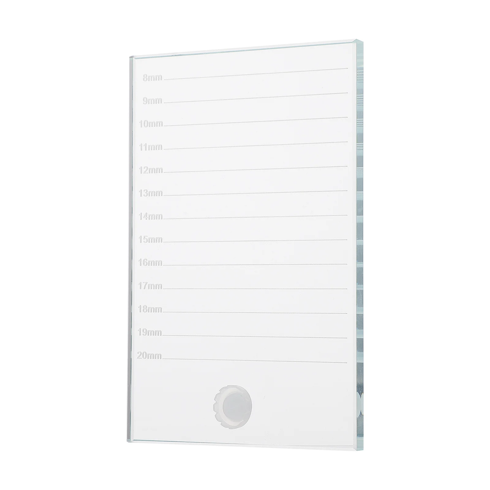 Vassoio per estensione ciglia 15x10 cm Pallet per ciglia professionale per ventola di volume Creazione di supporti per ciglia finte Pallet di vetro per innesto domestico