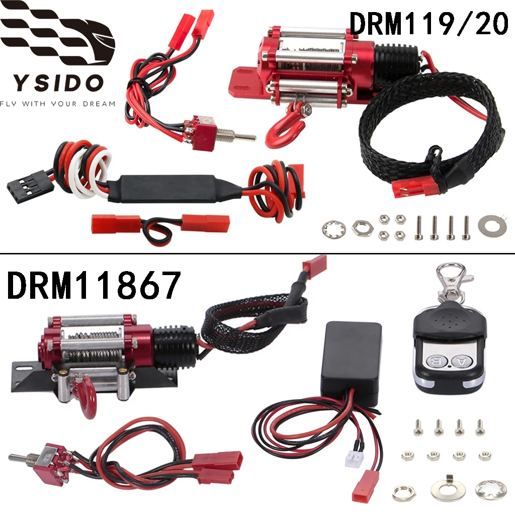 

Проводная автоматическая система управления лебедкой и беспроводной пульт дистанционного управления для 1:10 Traxxas TAMIYA Axial SCX10 RC4WD D90 RC Crawler Cars