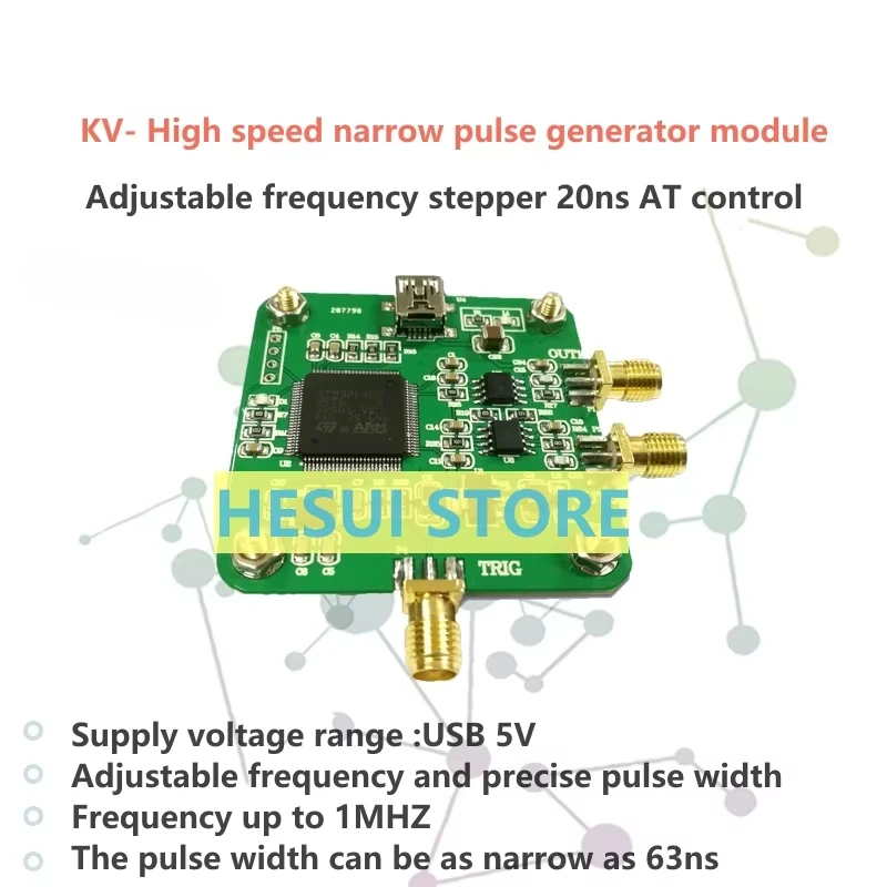 

Генератор импульсов Высокоскоростной узкий модуль генератора импульсов с регулируемой частотой по 20 нс управления AT