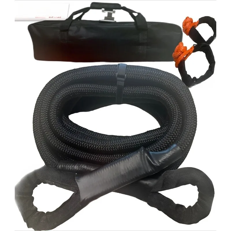 Off-Road Rescue Tow Rope 25/35 Ton High Strength Rope Impact Resistant Special Traction Rope For Off-Road Use