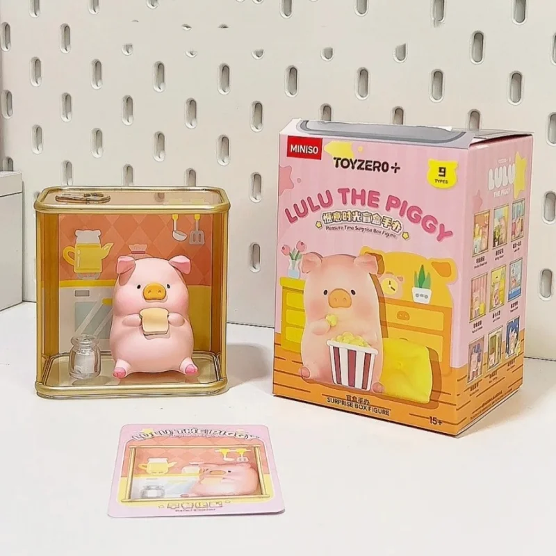 Оригинальная консервированная свинья LuLu Pig, уютная серия Moment, слепая коробка, коллекционные предметы, мини-фигурка, декор, милый подарок для девочек, подарок на день рождения