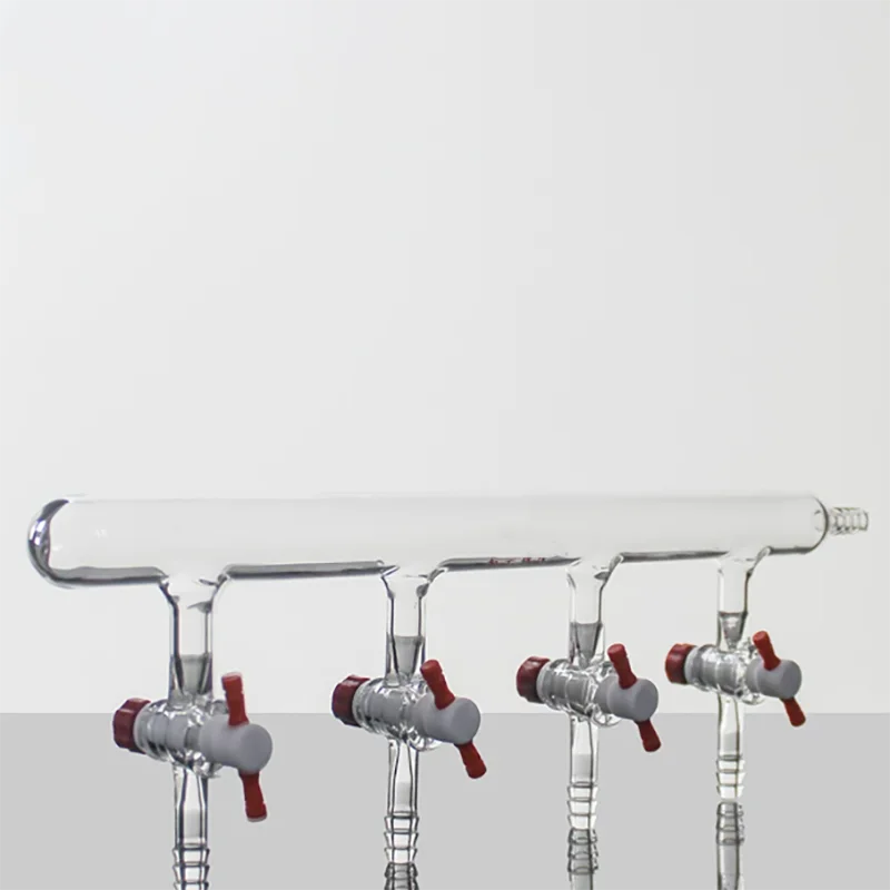 Single row tube vacuum gas distributor standard PTFE door glass instrument 4/5/6 door