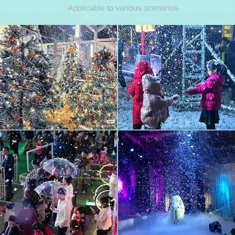 Лидер продаж Snowmaking Snow Blower Рождественская сцена Свадьба Моделирование снега Искусственный снег